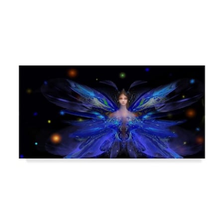 RUNA 'Butterfly Blue Princess' Canvas Art,10x19